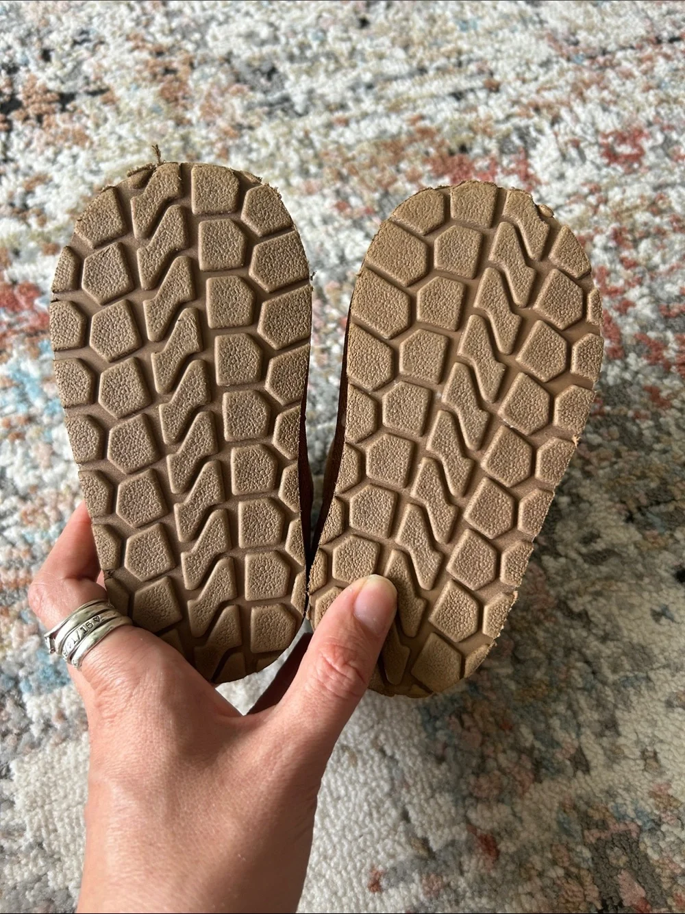 Cozy Kids Tan Suede Booties with Plush Lining